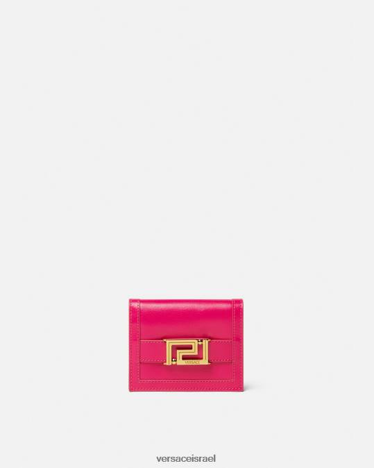 נשים Versace וָרוֹד ארנק אלת greca bifold אביזרים N8T2560