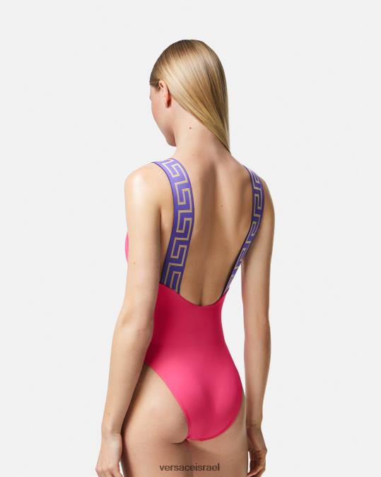 נשים Versace צבע אחד בגד ים greca border מחלק אחד תחתונים ובגדי חוף N8T21180