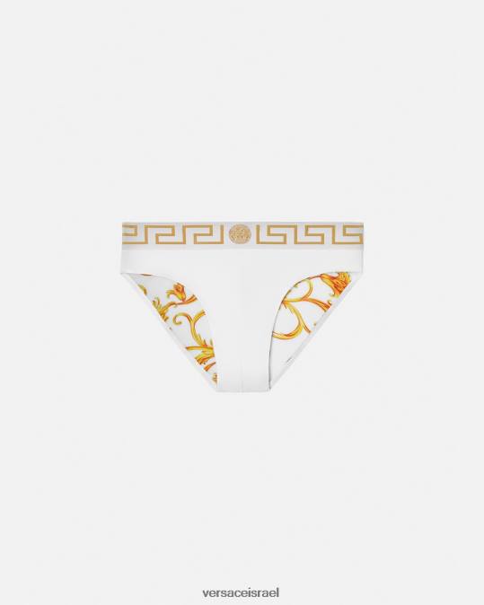 גברים Versace זהב לבן תחתוני שחייה greca border תחתונים ובגדי חוף N8T21797