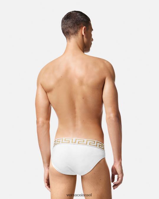 גברים Versace זהב לבן תחתוני שחייה greca border תחתונים ובגדי חוף N8T21797