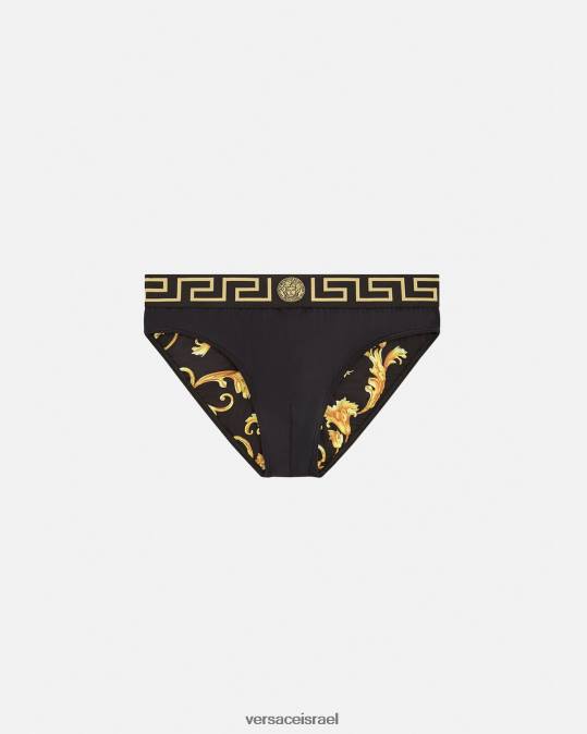 גברים Versace שָׁחוֹר תחתוני שחייה greca border תחתונים ובגדי חוף N8T21815
