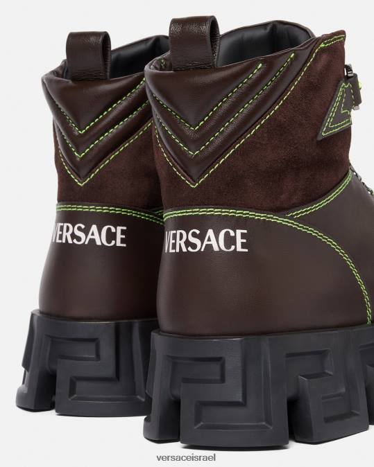גברים Versace חום נעלי הליכה greca labyrinth נַעַל N8T21582