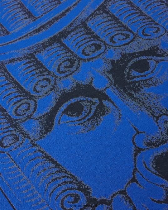 גברים Versace כְּחוֹל חולצת טריקו של la maschera הַלבָּשָׁה N8T21383