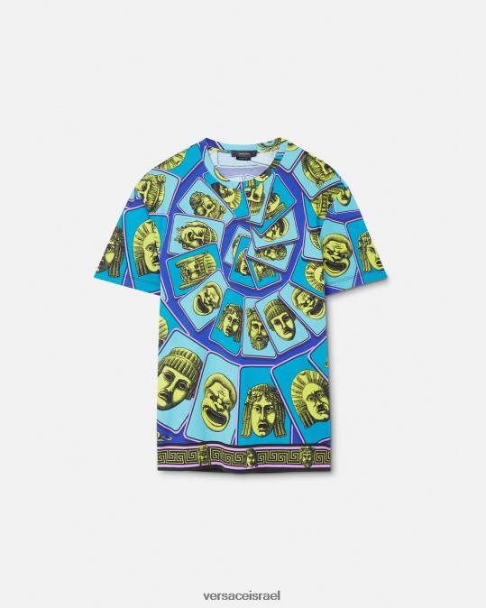 גברים Versace הדפס חולצת טריקו של le maschere הַלבָּשָׁה N8T21381