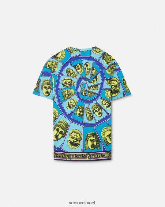 גברים Versace הדפס חולצת טריקו של le maschere הַלבָּשָׁה N8T21381