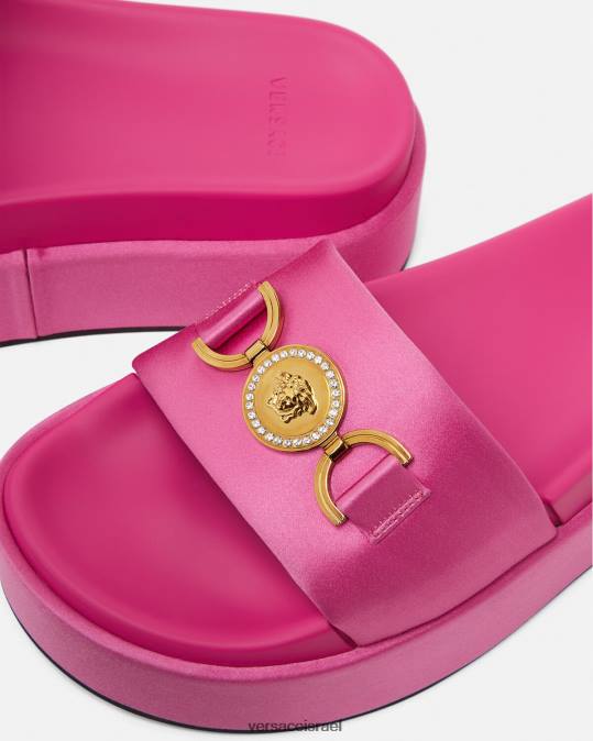 נשים Versace וָרוֹד סנדלי פלטפורמה של medusa '95 נַעַל N8T2454