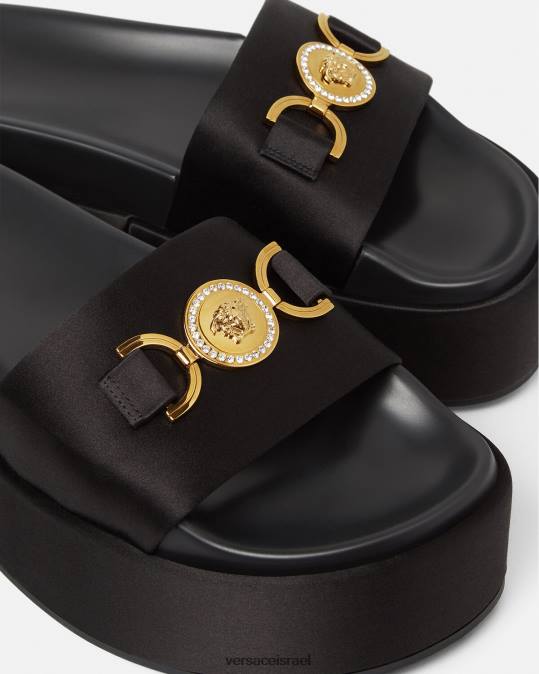 נשים Versace שָׁחוֹר סנדלי פלטפורמה של medusa '95 נַעַל N8T2455