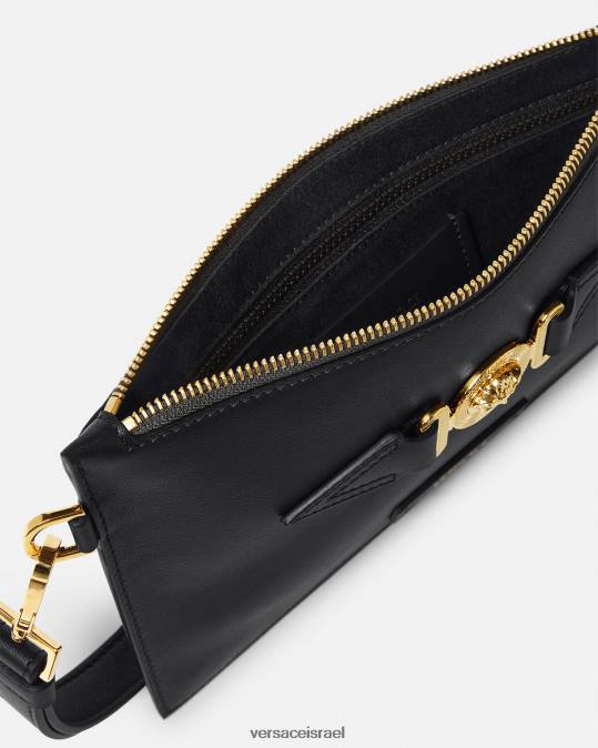 גברים Versace שָׁחוֹר תיק פאוץ' קטן של medusa biggie תיקים N8T21463