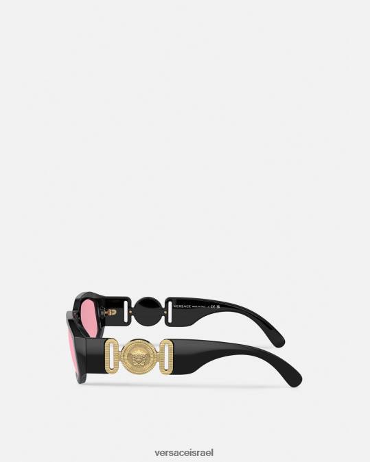נשים Versace שחור וורוד משקפי שמש של medusa biggie אביזרים N8T2590