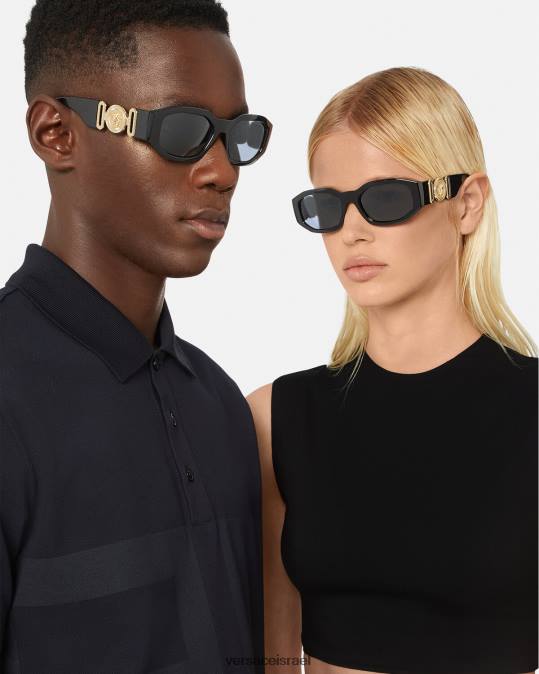 נשים Versace שָׁחוֹר משקפי שמש של medusa biggie אביזרים N8T2643