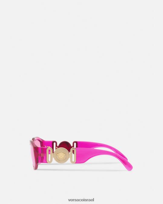 נשים Versace ורוד פוקסיה משקפי שמש של medusa biggie אביזרים N8T2651