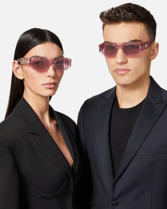 נשים Versace וָרוֹד משקפי שמש של medusa biggie אביזרים N8T2658