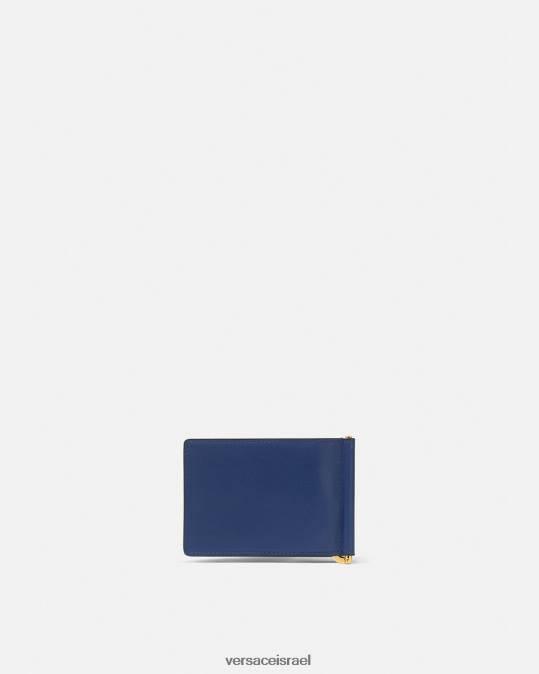 גברים Versace כְּחוֹל ארנק קליפ של medusa biggie bifold אביזרים N8T21632
