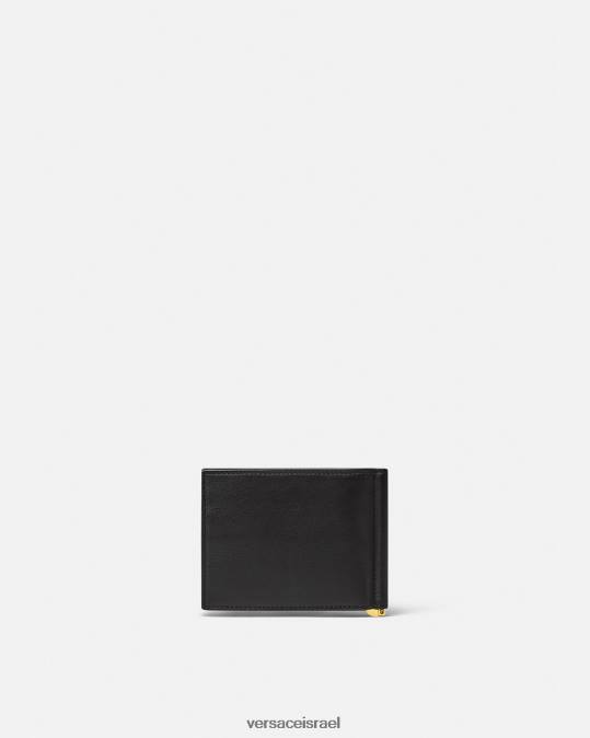 גברים Versace שָׁחוֹר ארנק קליפ של medusa biggie bifold אביזרים N8T21634