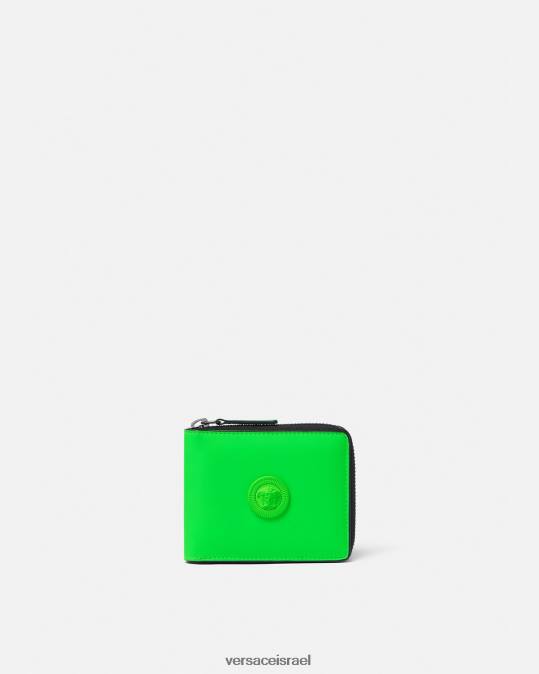 גברים Versace ירוק ארנק medusa biggie bifold אביזרים N8T21642