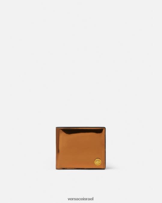 גברים Versace קַרַמֵל ארנק פטנט medusa biggie bifold אביזרים N8T21649