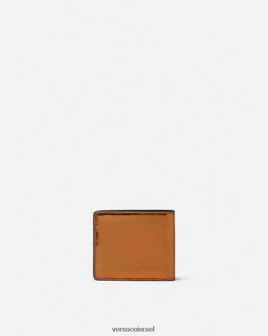 גברים Versace קַרַמֵל ארנק פטנט medusa biggie bifold אביזרים N8T21649