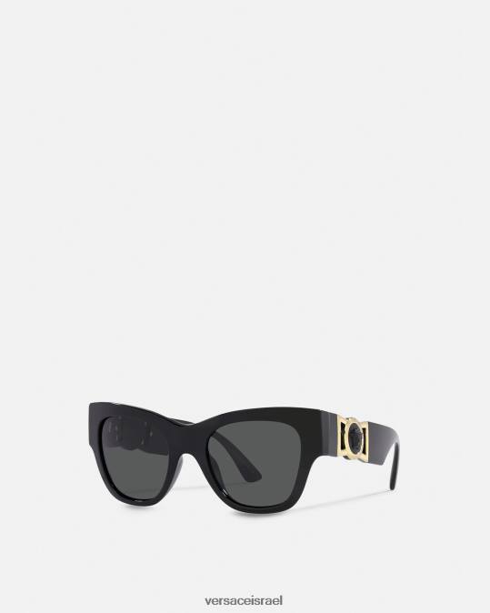 נשים Versace שָׁחוֹר משקפי שמש של medusa biggie butterfly אביזרים N8T2657