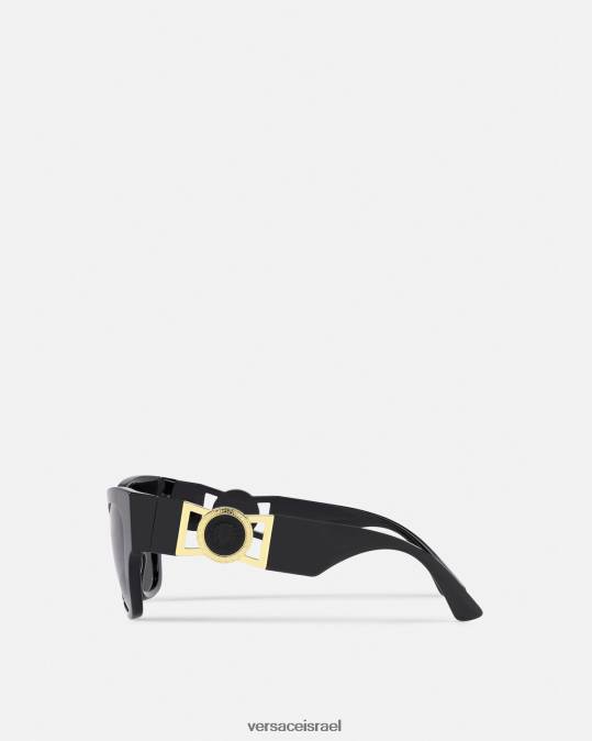 נשים Versace שָׁחוֹר משקפי שמש של medusa biggie butterfly אביזרים N8T2657