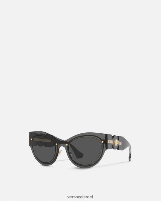 נשים Versace שָׁחוֹר משקפי שמש של medusa biggie butterfly אביזרים N8T2701
