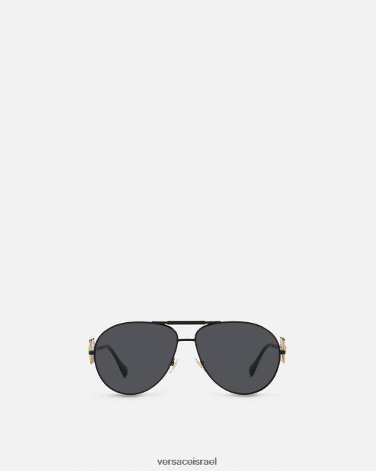 נשים Versace שָׁחוֹר משקפי שמש של medusa biggie pilot אביזרים N8T2641