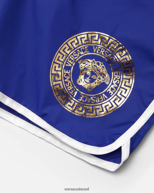 יְלָדִים Versace כְּחוֹל מכנסי ים קצרים של medusa greca הַלבָּשָׁה N8T22113