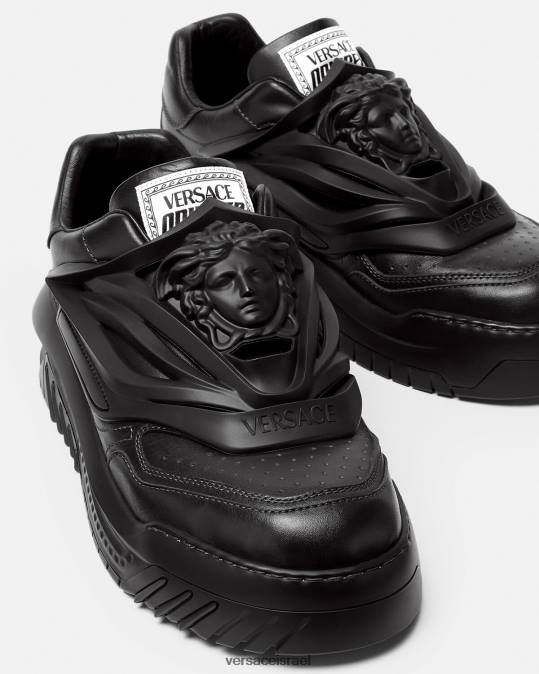 גברים Versace שָׁחוֹר נעלי ספורט של odissea נַעַל N8T21519