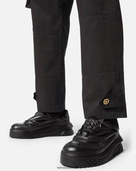 גברים Versace שָׁחוֹר נעלי ספורט של odissea נַעַל N8T21519