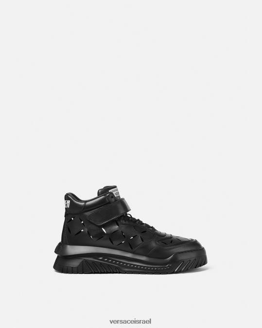גברים Versace שָׁחוֹר נעלי ספורט של odissea חתוכות נַעַל N8T21540