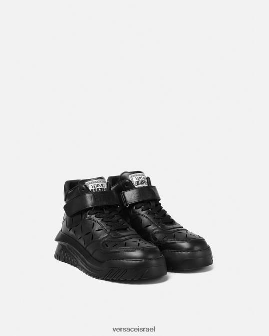 גברים Versace שָׁחוֹר נעלי ספורט של odissea חתוכות נַעַל N8T21540