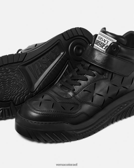 גברים Versace שָׁחוֹר נעלי ספורט של odissea חתוכות נַעַל N8T21540