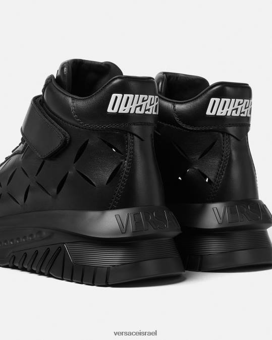גברים Versace שָׁחוֹר נעלי ספורט של odissea חתוכות נַעַל N8T21540