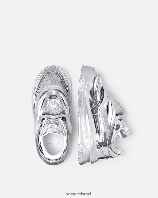 נשים Versace כסף נעלי ספורט של odissea נַעַל N8T2506