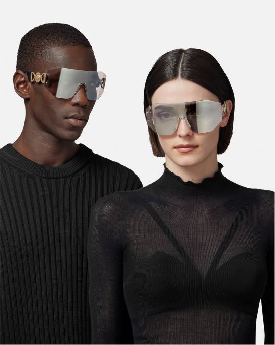 נשים Versace onul medusa biggie mask משקפי שמש אביזרים N8T2608