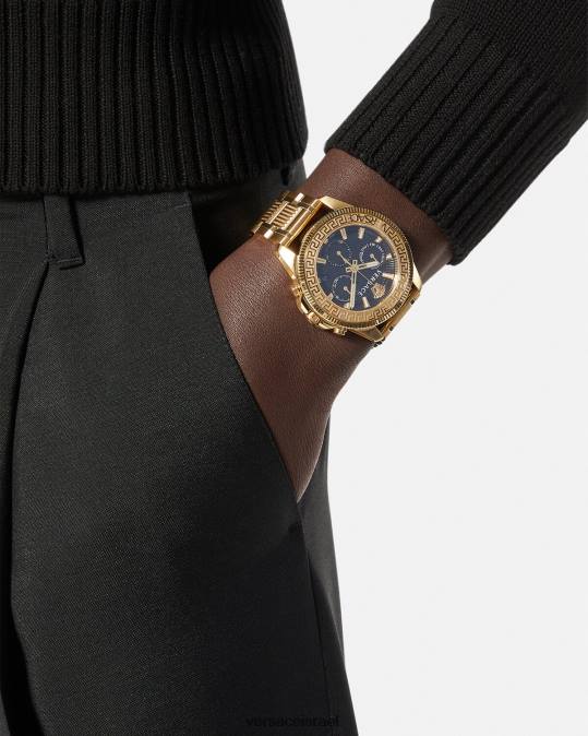 גברים Versace pnul שעון גרקה אקשן כרונו אביזרים N8T21709