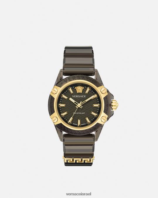 נשים Versace pnul סמל שעון אינדיגלו פעיל אביזרים N8T2940