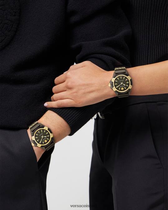 נשים Versace pnul סמל שעון אינדיגלו פעיל אביזרים N8T2940