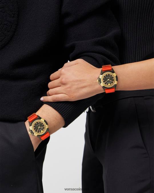 נשים Versace pnul סמל שעון אינדיגלו פעיל אביזרים N8T2941