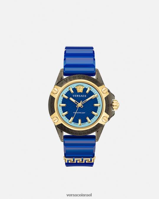 נשים Versace pnul סמל שעון אינדיגלו פעיל אביזרים N8T2942