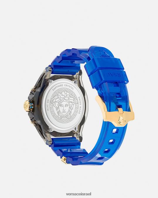 נשים Versace pnul סמל שעון אינדיגלו פעיל אביזרים N8T2942