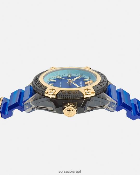 נשים Versace pnul סמל שעון אינדיגלו פעיל אביזרים N8T2942