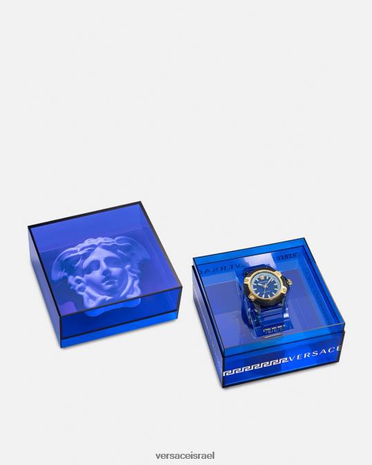 נשים Versace pnul סמל שעון אינדיגלו פעיל אביזרים N8T2942