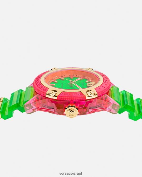 נשים Versace pnul סמל שעון אינדיגלו פעיל אביזרים N8T2943