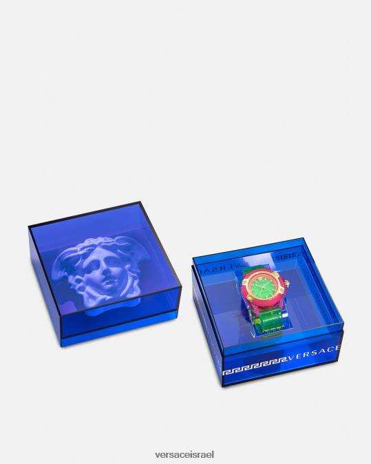 נשים Versace pnul סמל שעון אינדיגלו פעיל אביזרים N8T2943