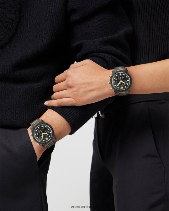 גברים Versace pnul שעון greca dome chrono אביזרים N8T21705
