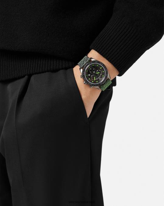 גברים Versace pnul שעון greca dome chrono אביזרים N8T21706