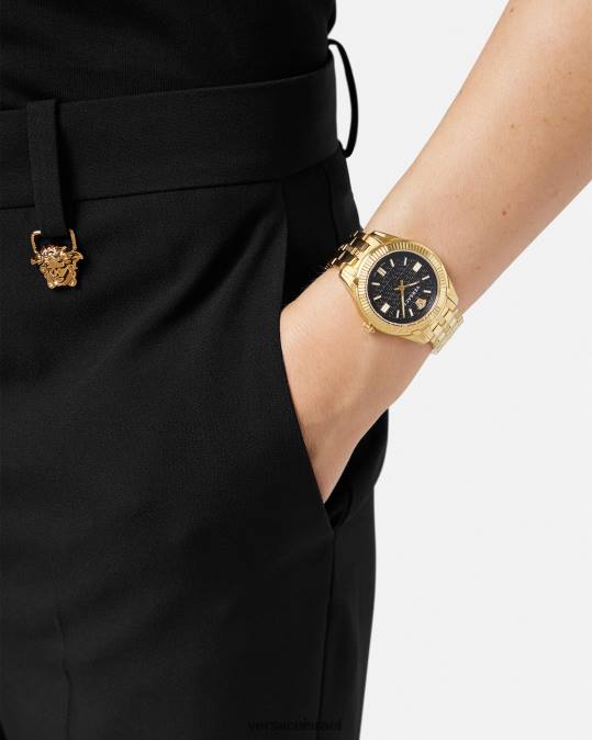 נשים Versace pnul שעון גברת greca time אביזרים N8T2987