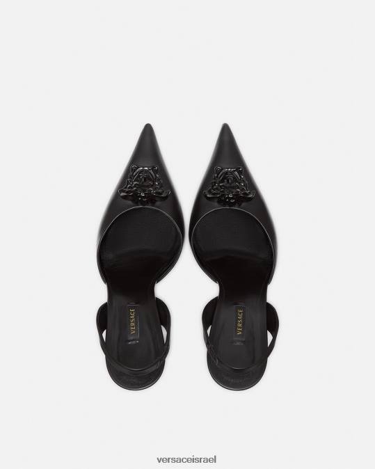 נשים Versace שָׁחוֹר משאבות sling-back la medusa נַעַל N8T2489