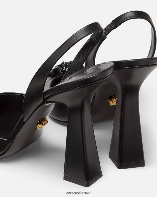 נשים Versace שָׁחוֹר משאבות sling-back la medusa נַעַל N8T2489