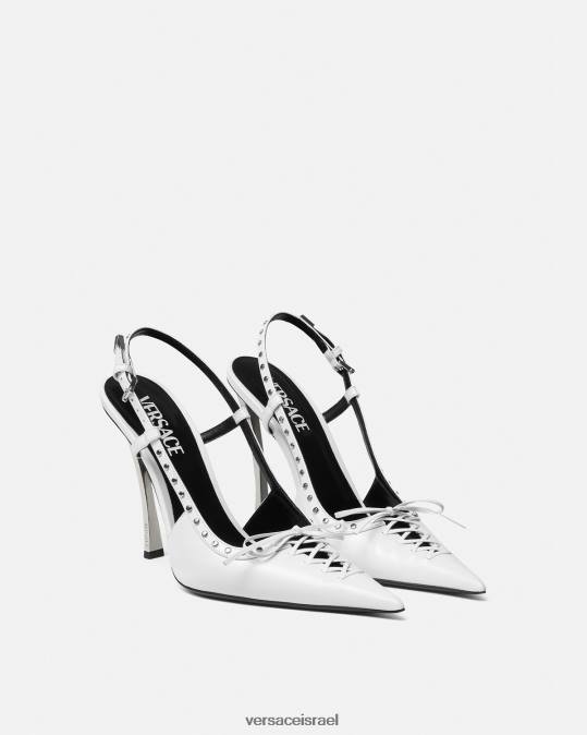 נשים Versace לבן משאבות slingback עם שרוכים נַעַל N8T2383